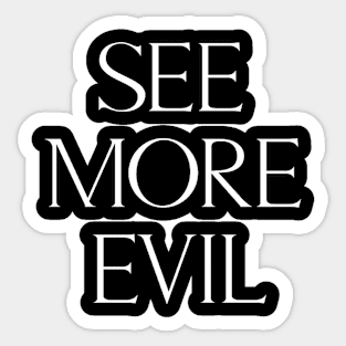 See More Evil Logo Sticker